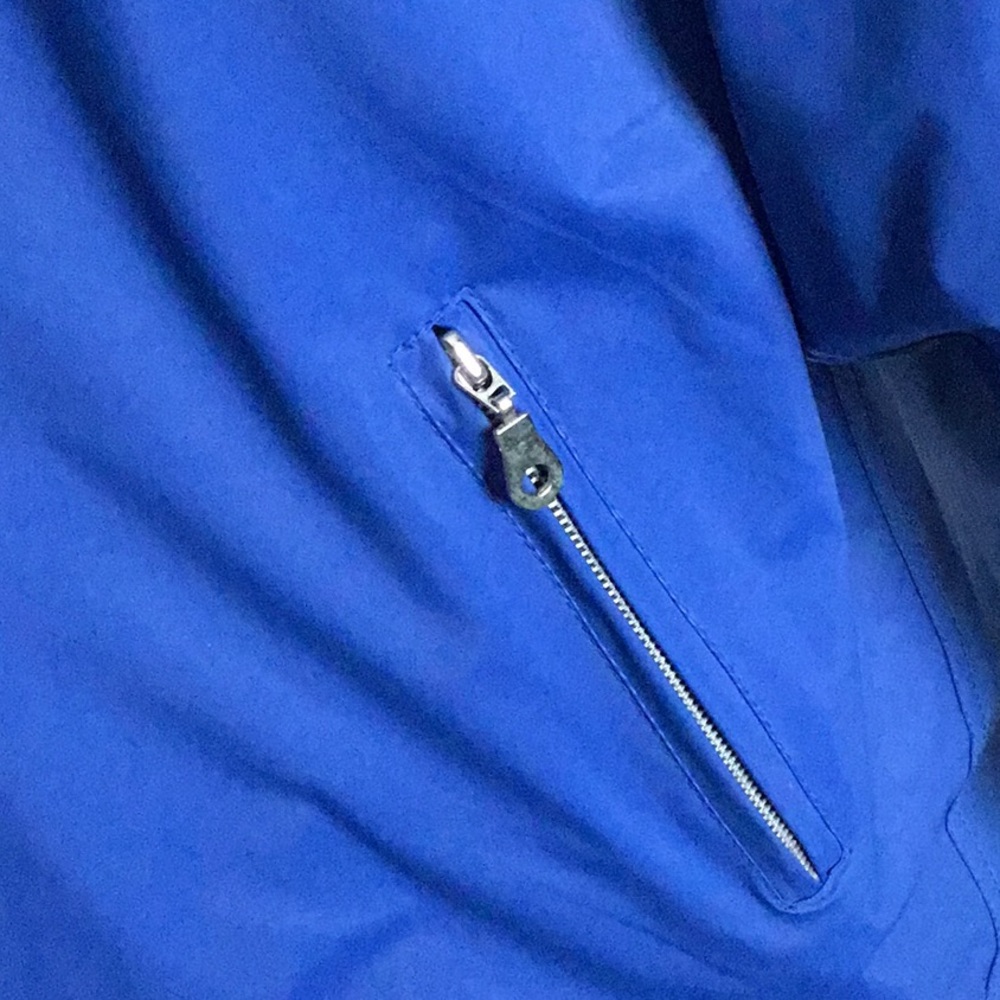Rain Jacket Waterproof Gorpcore Blue Raincoat Size M - Picture 4 of 12
